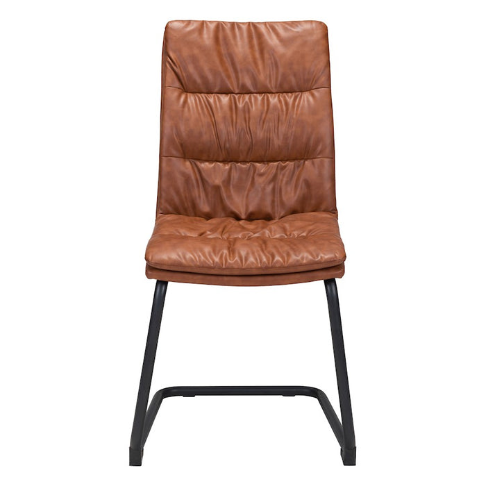 Zuo Modern Sharon Dining Chair Set of 2, Vintage Brown