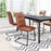 Zuo Modern Sharon Dining Chair Set of 2, Vintage Brown