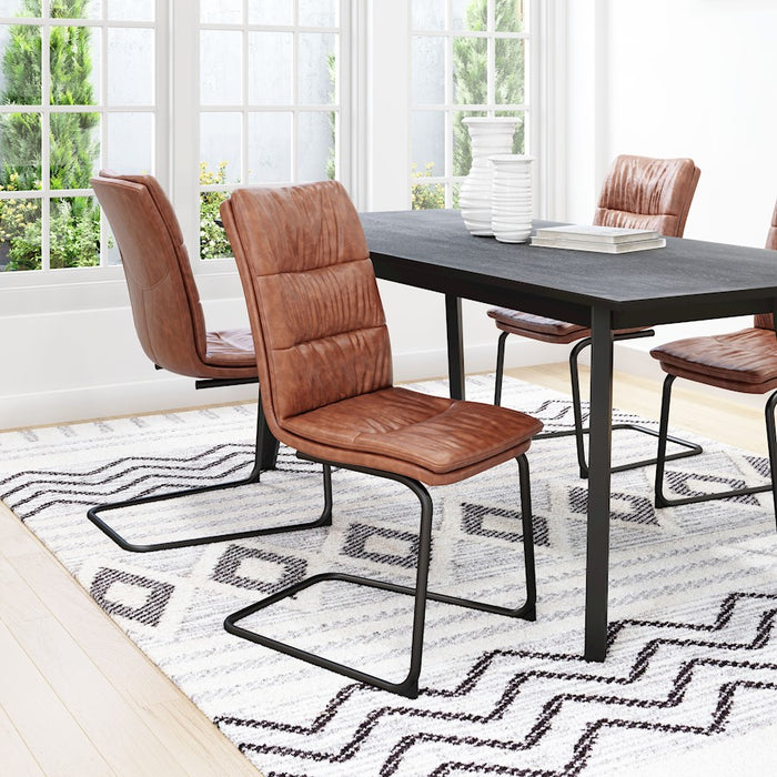Zuo Modern Sharon Dining Chair Set of 2, Vintage Brown