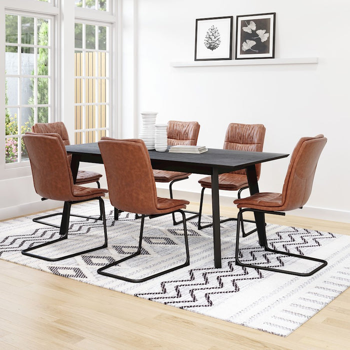 Zuo Modern Sharon Dining Chair Set of 2, Vintage Brown