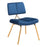 Zuo Modern Nicole Accent Chair Set of 2, Blue/Gold