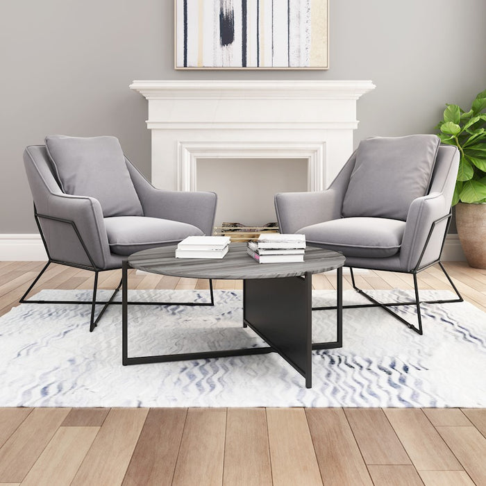 Zuo Modern Mcbride Coffee Table, Gray/Black