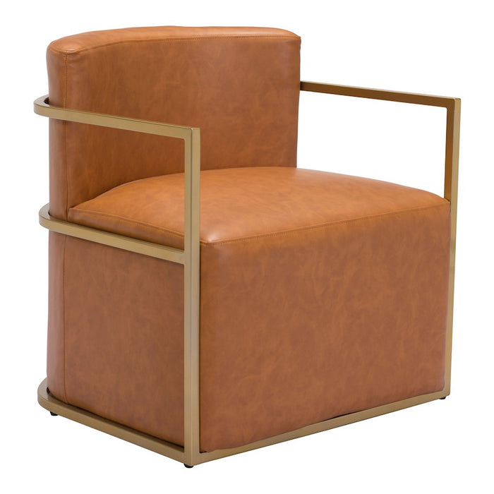 Zuo Modern Xander Accent Chair, Brown - 102053
