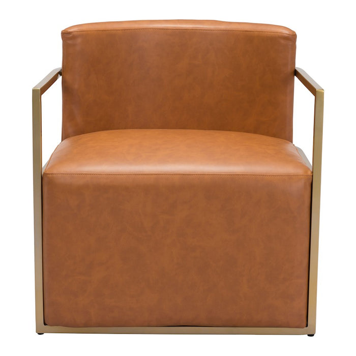 Zuo Modern Xander Accent Chair, Brown