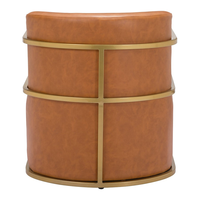Zuo Modern Xander Accent Chair, Brown