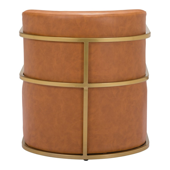 Zuo Modern Xander Accent Chair, Brown