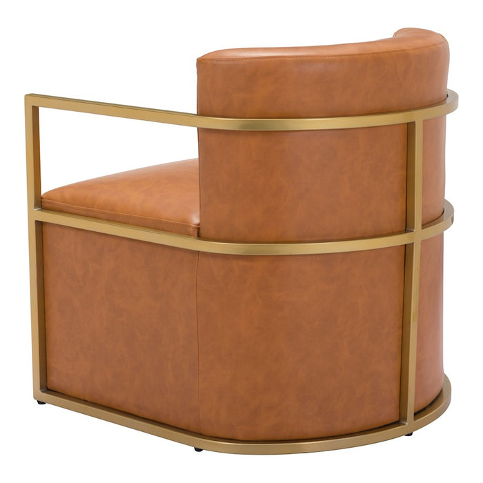 Zuo Modern Xander Accent Chair, Brown