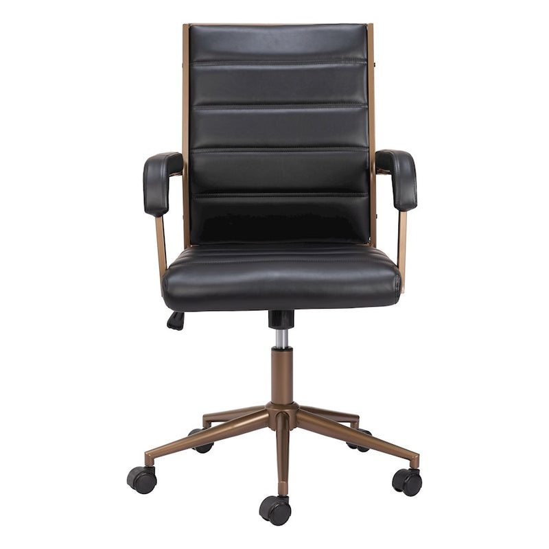 Zuo Modern Auction Office Chair, Vintage Black