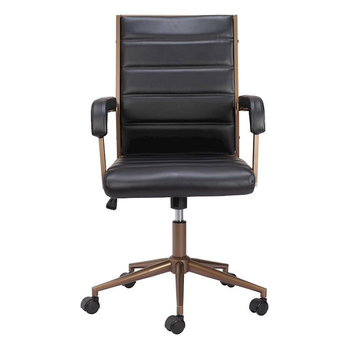 Zuo Modern Auction Office Chair, Vintage Black