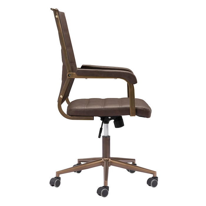 Zuo Modern Auction Office Chair, Espresso
