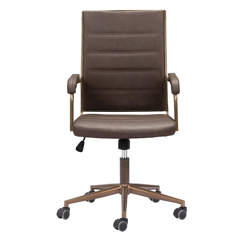 Zuo Modern Auction Office Chair, Espresso