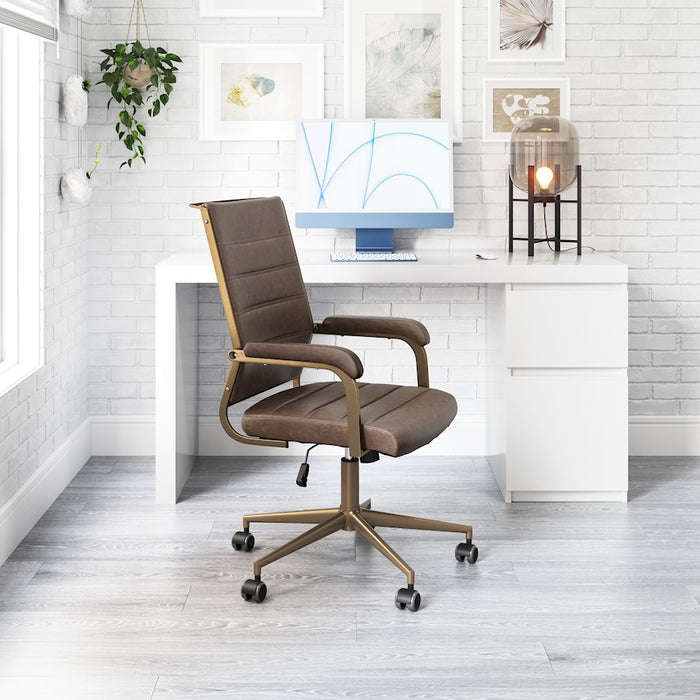 Zuo Modern Auction Office Chair, Espresso