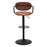 Zuo Modern Kirby BarStool, Vintage Brown/Black
