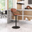 Zuo Modern Kirby BarStool, Vintage Brown/Black