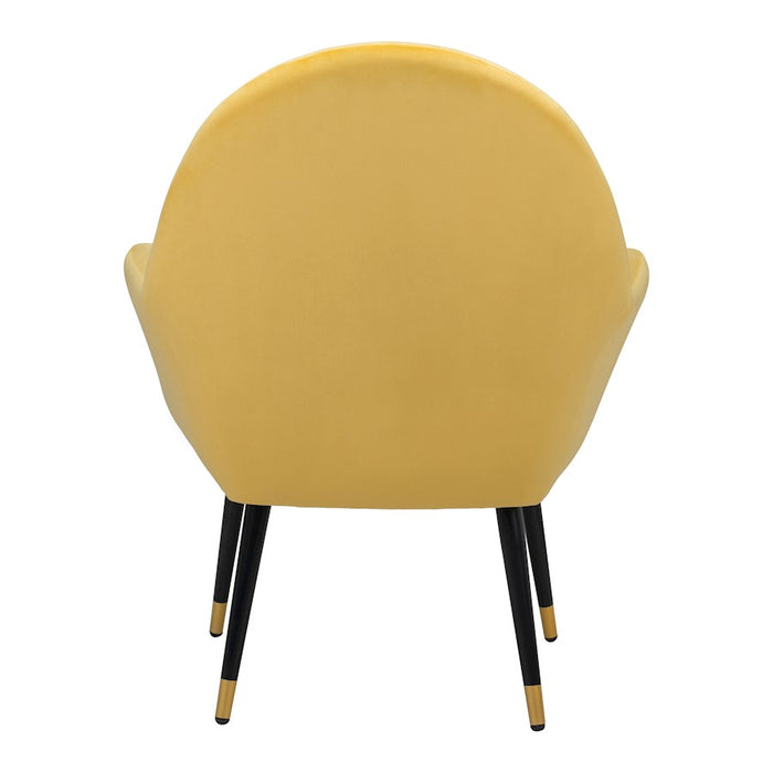 Zuo Modern Alexandria Accent Chair, Yellow
