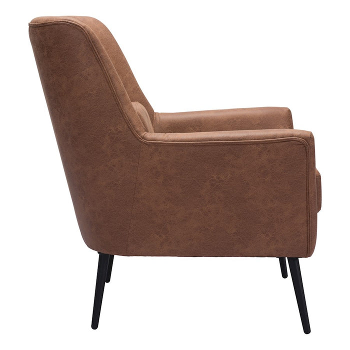 Zuo Modern Ontario Accent Chair, Vintage Brown