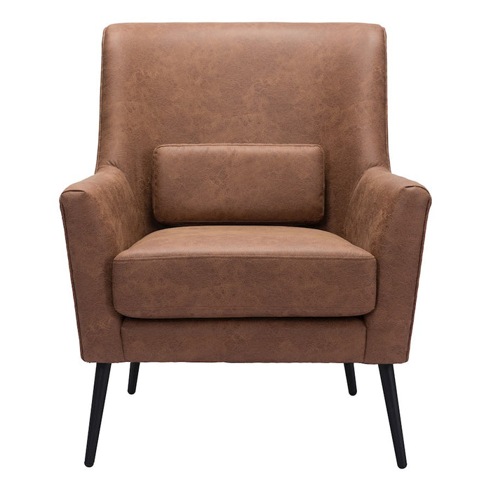 Zuo Modern Ontario Accent Chair, Vintage Brown
