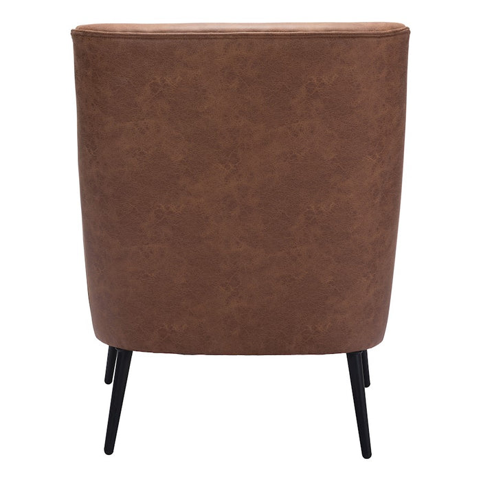 Zuo Modern Ontario Accent Chair, Vintage Brown