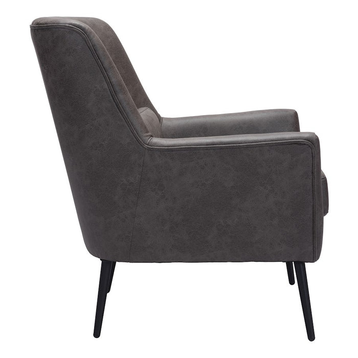 Zuo Modern Ontario Accent Chair, Vintage Black