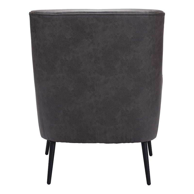 Zuo Modern Ontario Accent Chair, Vintage Black