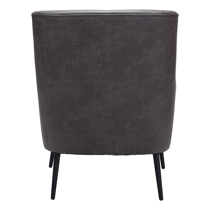Zuo Modern Ontario Accent Chair, Vintage Black