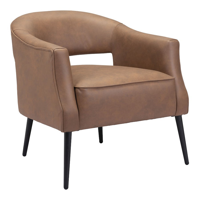 Zuo Modern Berkeley Accent Chair, Vintage Brown