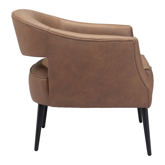Zuo Modern Berkeley Accent Chair, Vintage Brown