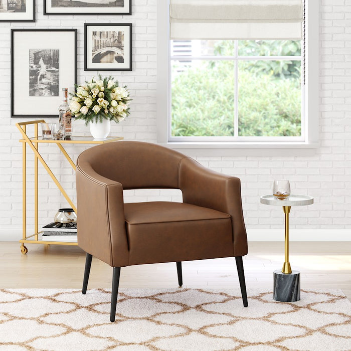 Zuo Modern Berkeley Accent Chair, Vintage Brown