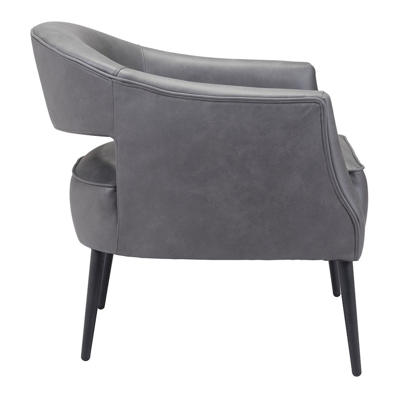 Zuo Modern Berkeley Accent Chair, Vintage Gray
