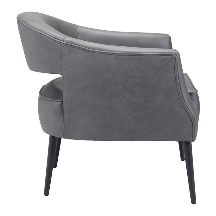 Zuo Modern Berkeley Accent Chair, Vintage Gray