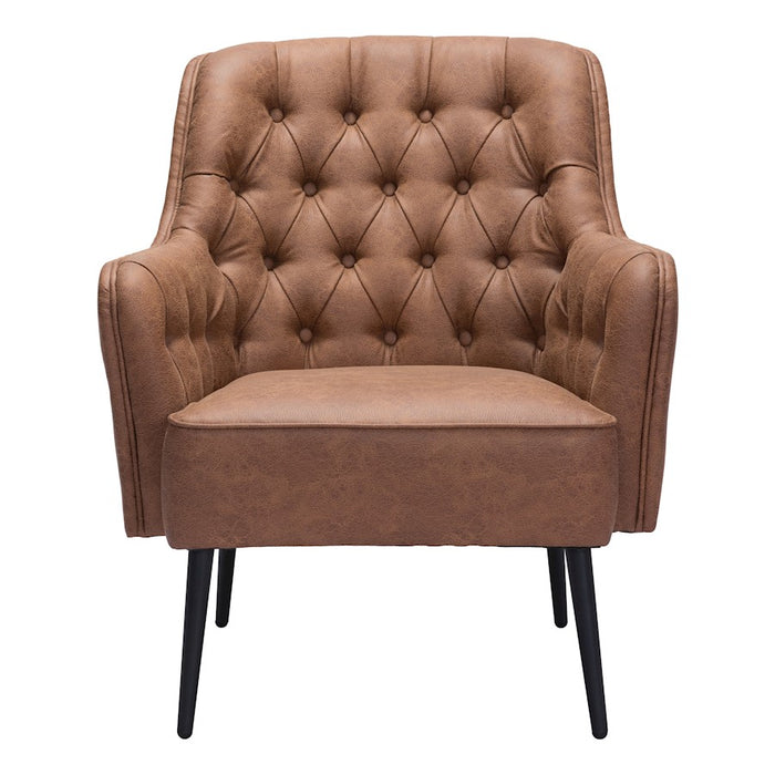 Zuo Modern Tasmania Accent Chair, Vintage Brown