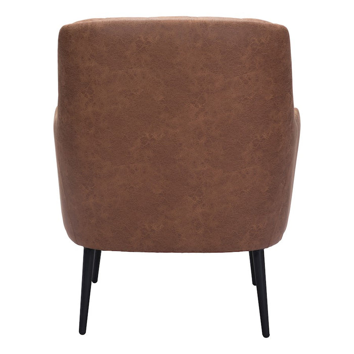 Zuo Modern Tasmania Accent Chair, Vintage Brown