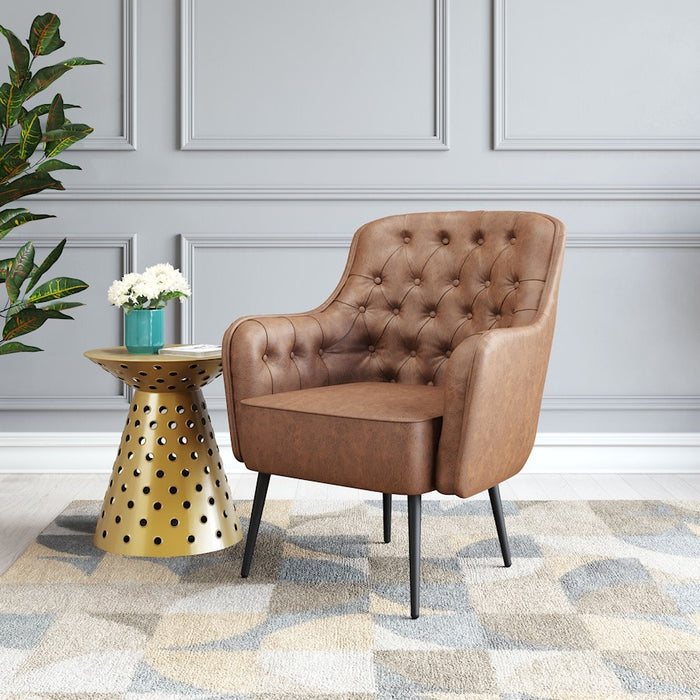 Zuo Modern Tasmania Accent Chair, Vintage Brown