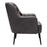 Zuo Modern Tasmania Accent Chair, Vintage Black