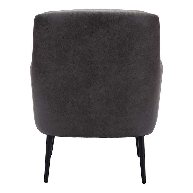 Zuo Modern Tasmania Accent Chair, Vintage Black
