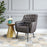 Zuo Modern Tasmania Accent Chair, Vintage Black