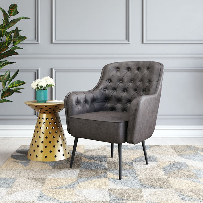 Zuo Modern Tasmania Accent Chair, Vintage Black