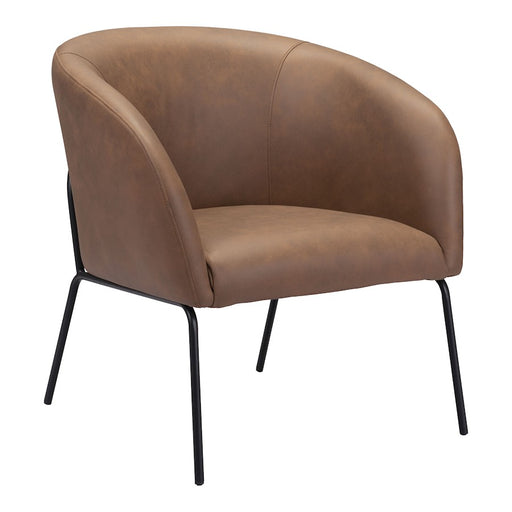 Zuo Modern Quinten Accent Chair, Vintage Brown