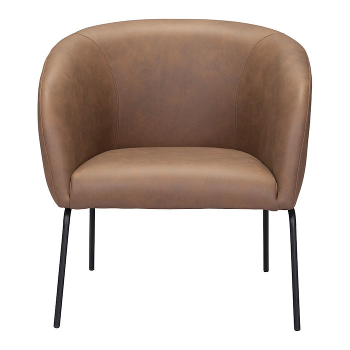 Zuo Modern Quinten Accent Chair, Vintage Brown