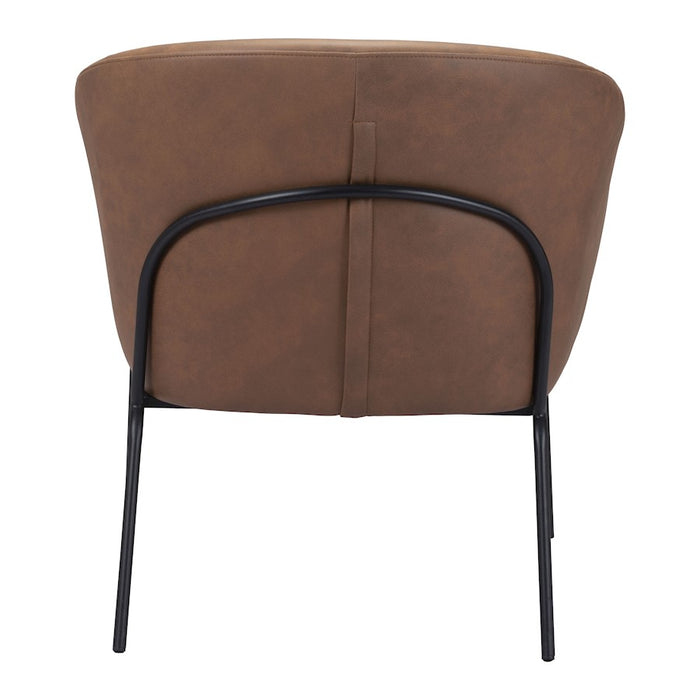 Zuo Modern Quinten Accent Chair, Vintage Brown