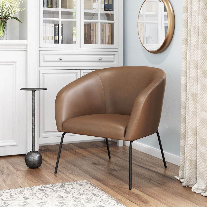 Zuo Modern Quinten Accent Chair, Vintage Brown