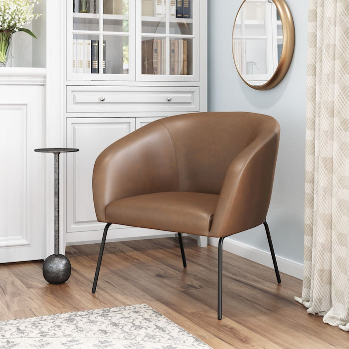 Zuo Modern Quinten Accent Chair, Vintage Brown