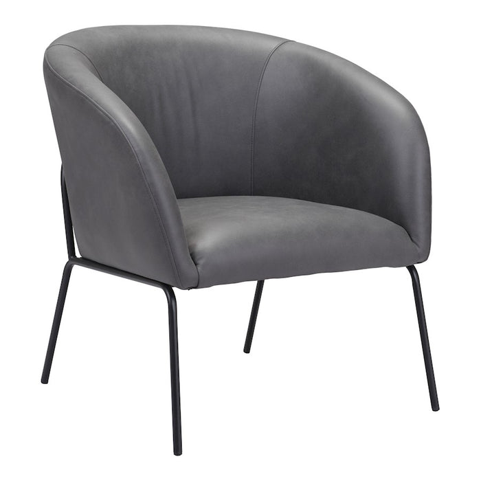 Zuo Modern Quinten Accent Chair, Vintage Gray