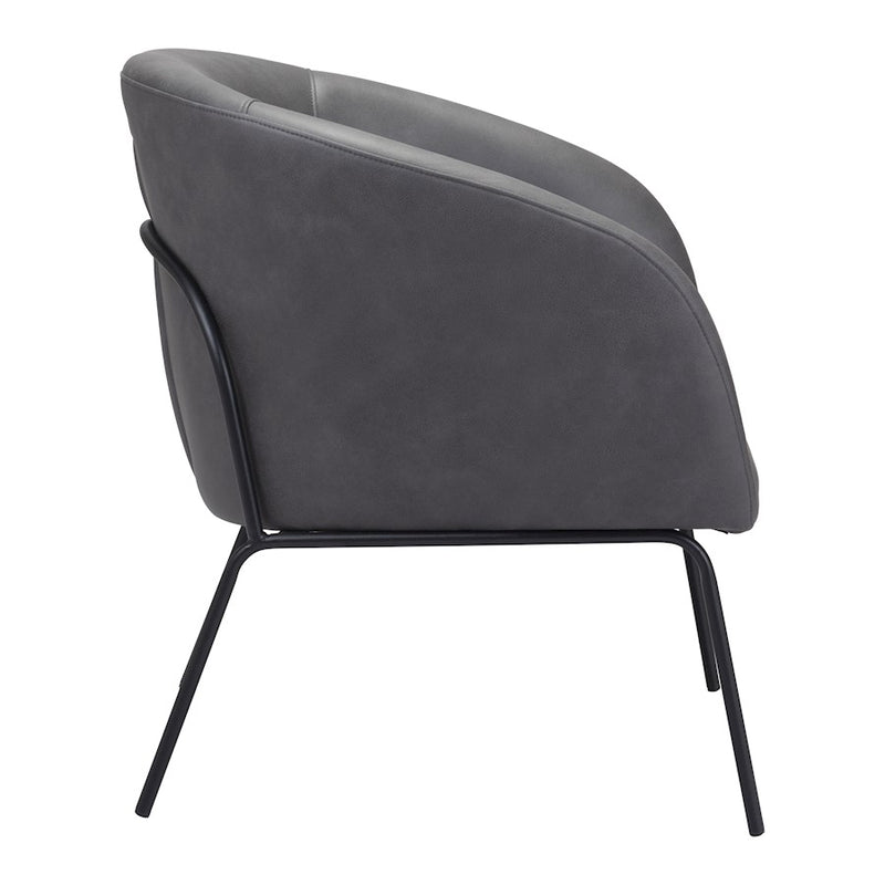 Zuo Modern Quinten Accent Chair, Vintage Gray