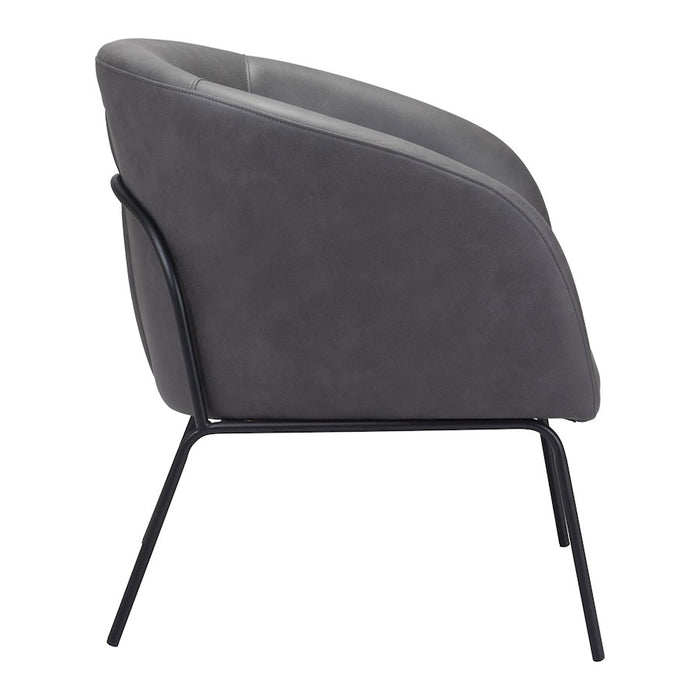 Zuo Modern Quinten Accent Chair, Vintage Gray