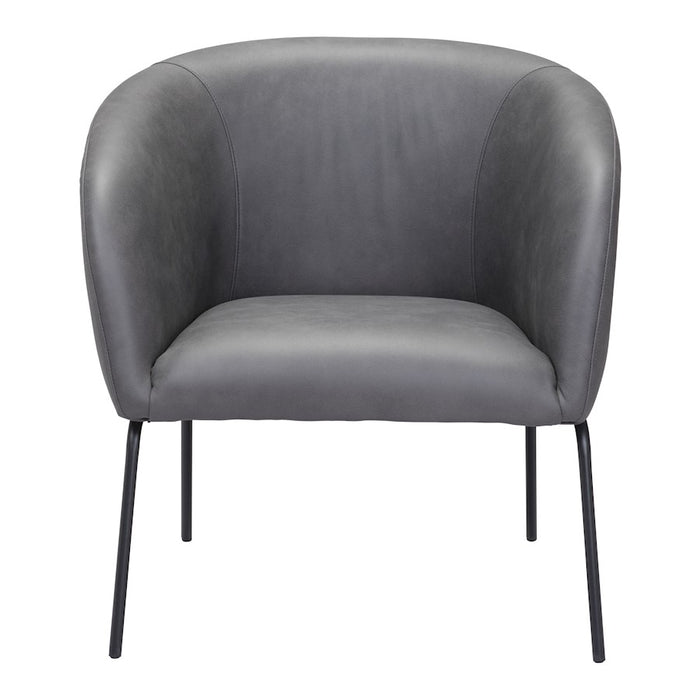 Zuo Modern Quinten Accent Chair, Vintage Gray