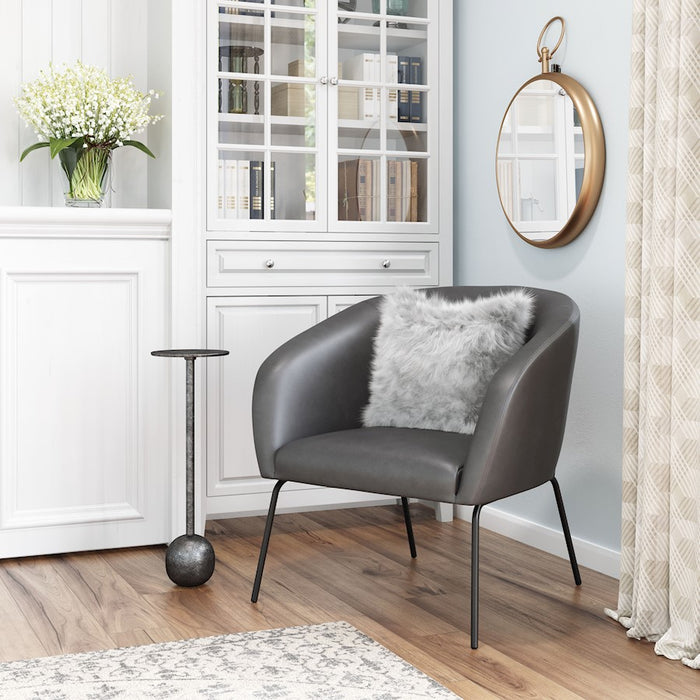 Zuo Modern Quinten Accent Chair, Vintage Gray