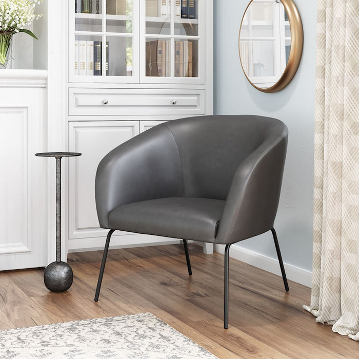Zuo Modern Quinten Accent Chair, Vintage Gray