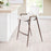 Zuo Modern Desi Counter Stool Set of 2, White/Walnut