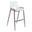 Zuo Modern Desi BarStool Set of 2, White/Walnut